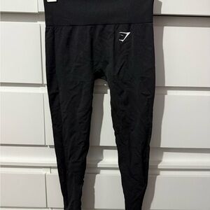 Gymshark Kids Black High-Waist Logo Leggings
